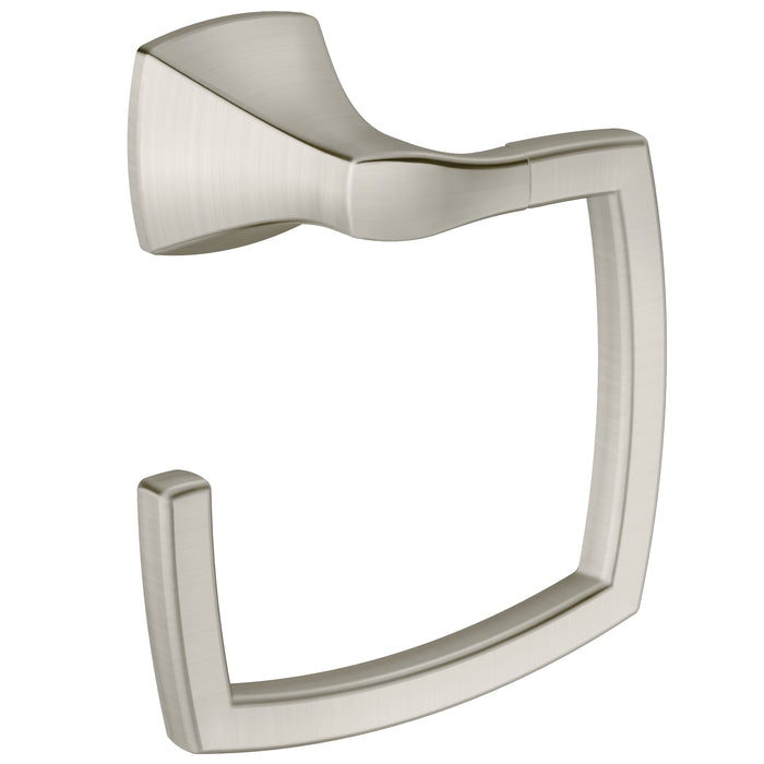 Moen YB5186BN Voss Towel Ring Brushed Nickel Finish