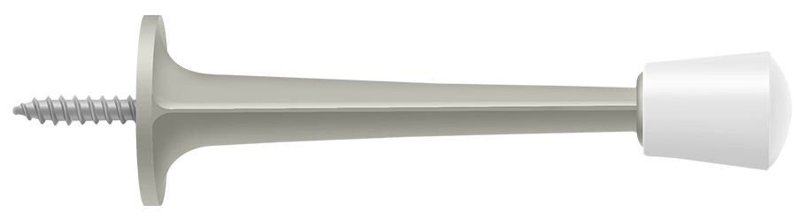 Deltana ZBDS30U15 3" Baseboard Door Bumper; Zinc Die-Cast; Satin Nickel Finish