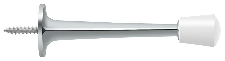 Deltana ZBDS30U26 3" Baseboard Door Bumper; Zinc Die-Cast; Bright Chrome Finish