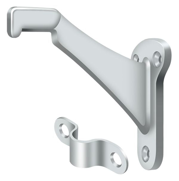 Deltana ZHRBB325U26 Hand Rail Brackets; Zinc 3-1/4" Projection; Bright Chrome Finish