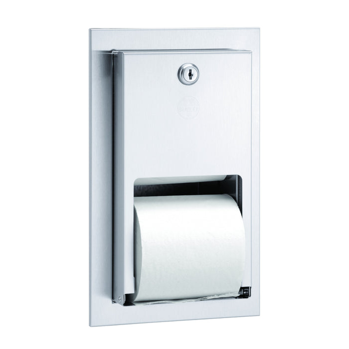 Toilet Tissue Disp, Recessed, Dual