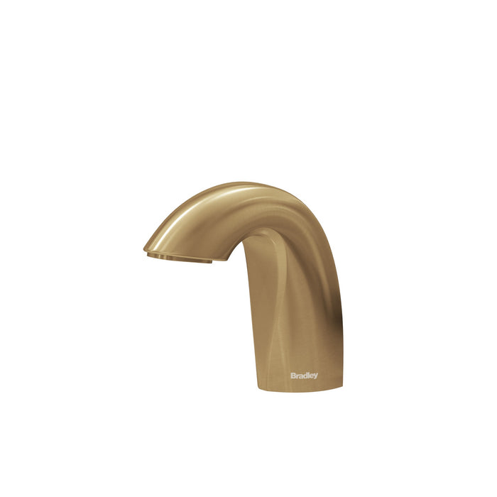 Crestt Soap Disp Liquid Deck Mtd, Auto-Multi-Feed, Brushed Brass